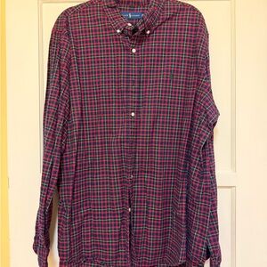 Ralph Lauren Red and Green Checkered Shirt